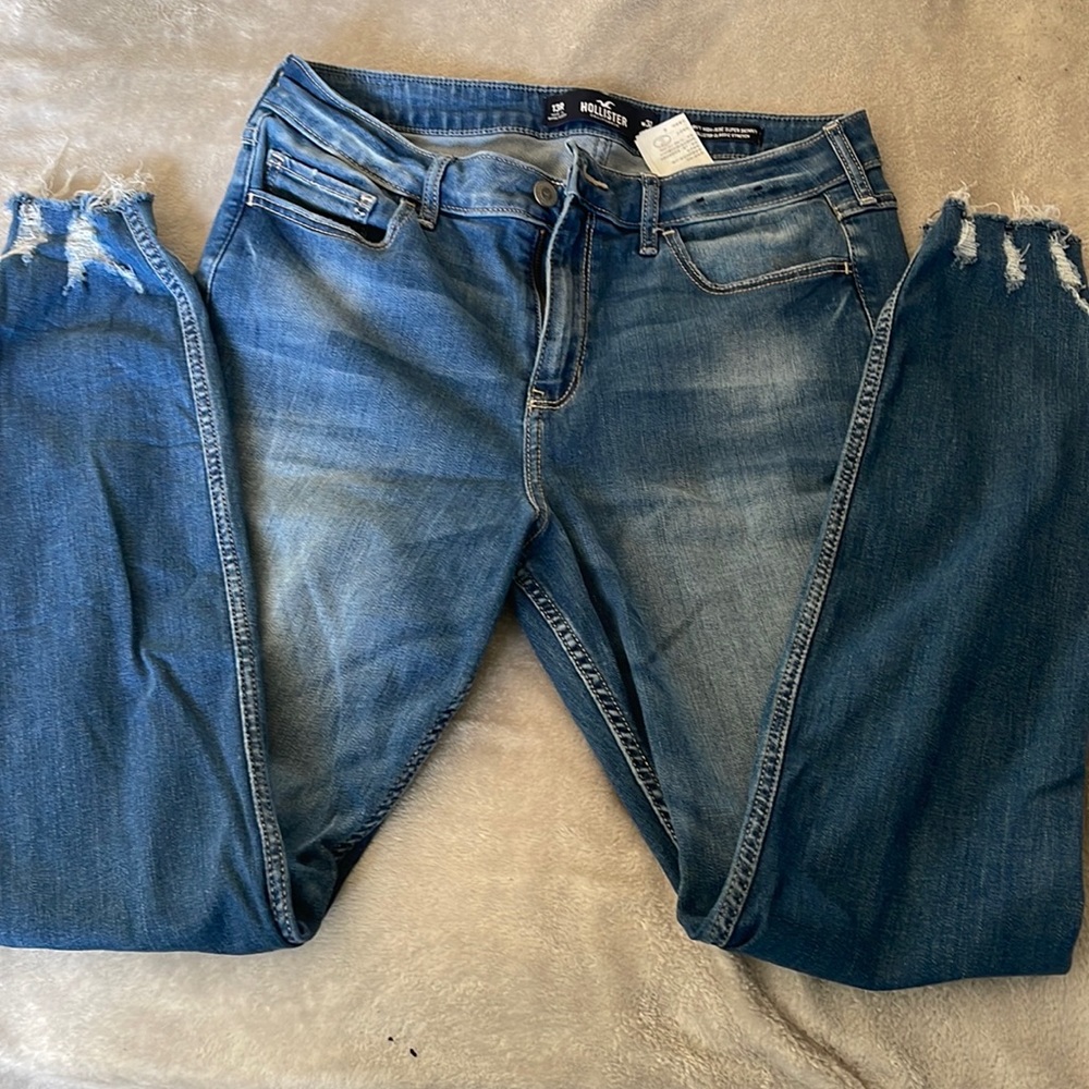 Hollister curvy high-rise súper skinny jeans